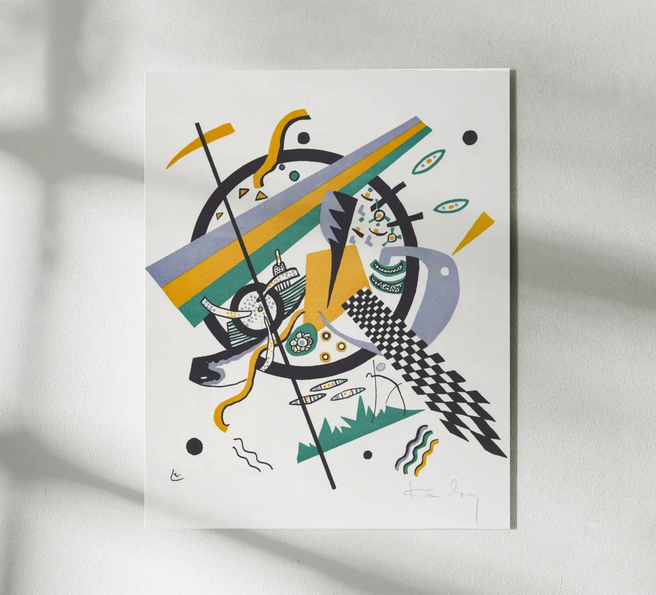 Wassily Kandinsky: Pequeños mundos IV - Pri geométrico abstracto metacrilato de NorwesClub