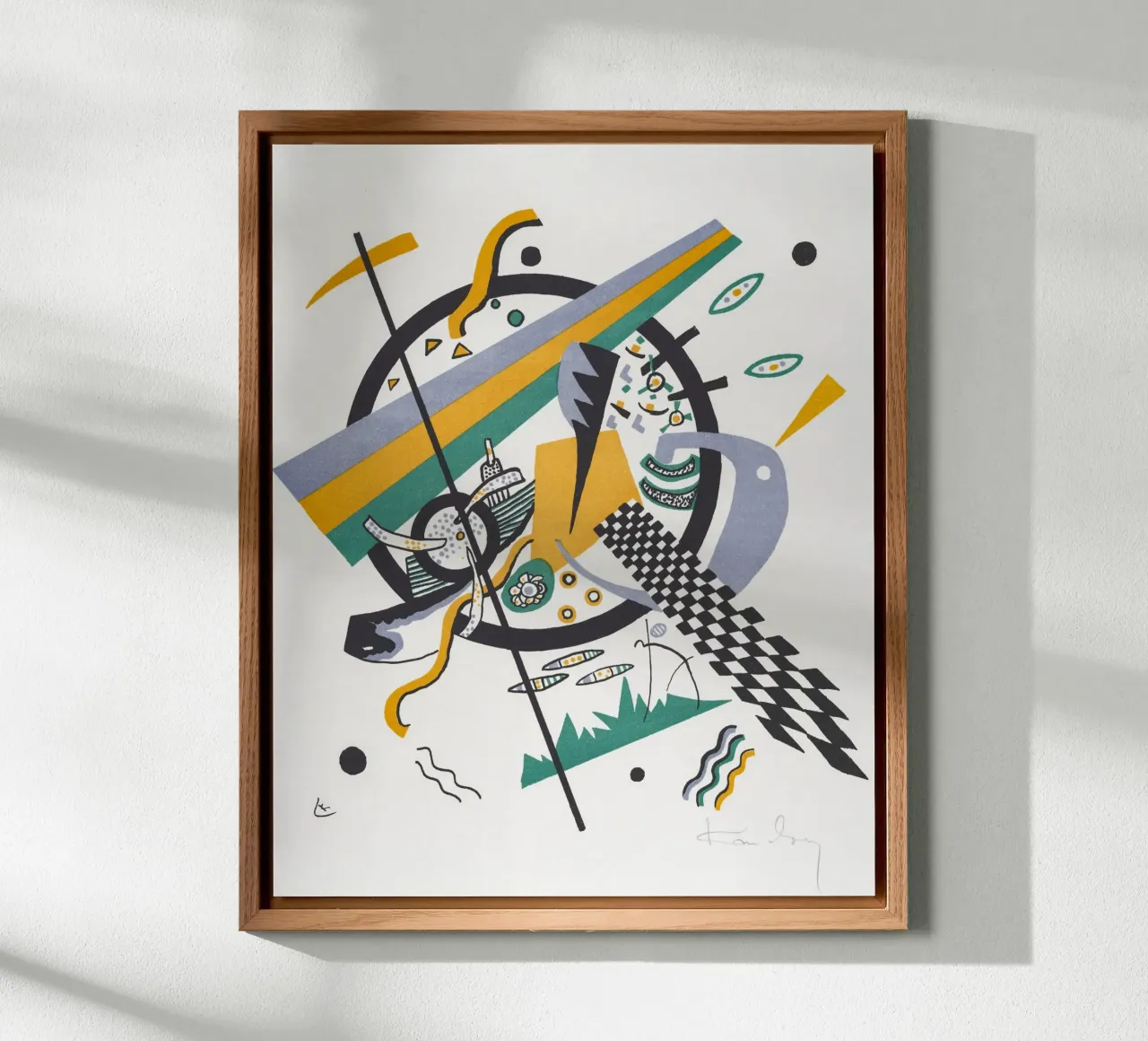 Wassily Kandinsky: Piccoli mondi IV - Astratto geometrico Pri alluminio dibond da NorwesClub