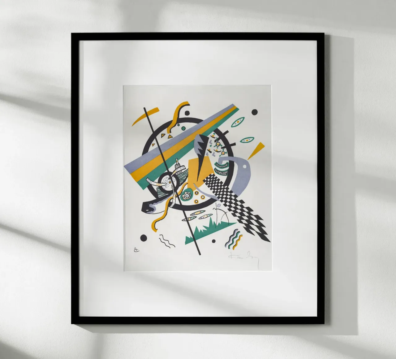 Wassily Kandinsky: Piccoli mondi IV - Astratto geometrico Pri carta hahnemühle da NorwesClub