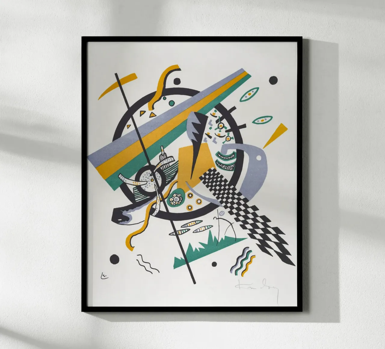 Wassily Kandinsky: Piccoli mondi IV - Astratto geometrico Pri carta hahnemühle da NorwesClub