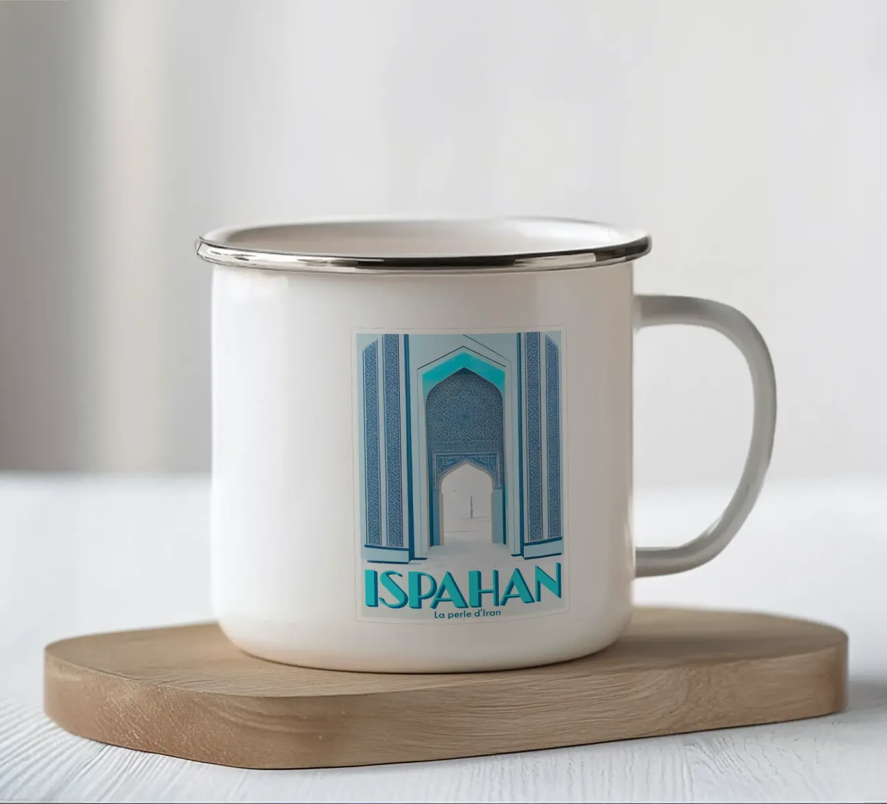 ISPAHAN - LA PERLE D'IRAN tazza in smalto da Une Affaire de Filles