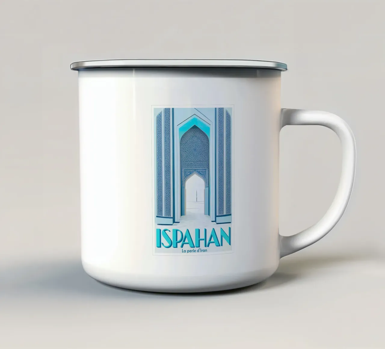 ISPAHAN - LA PERLE D'IRAN tazza in smalto da Une Affaire de Filles