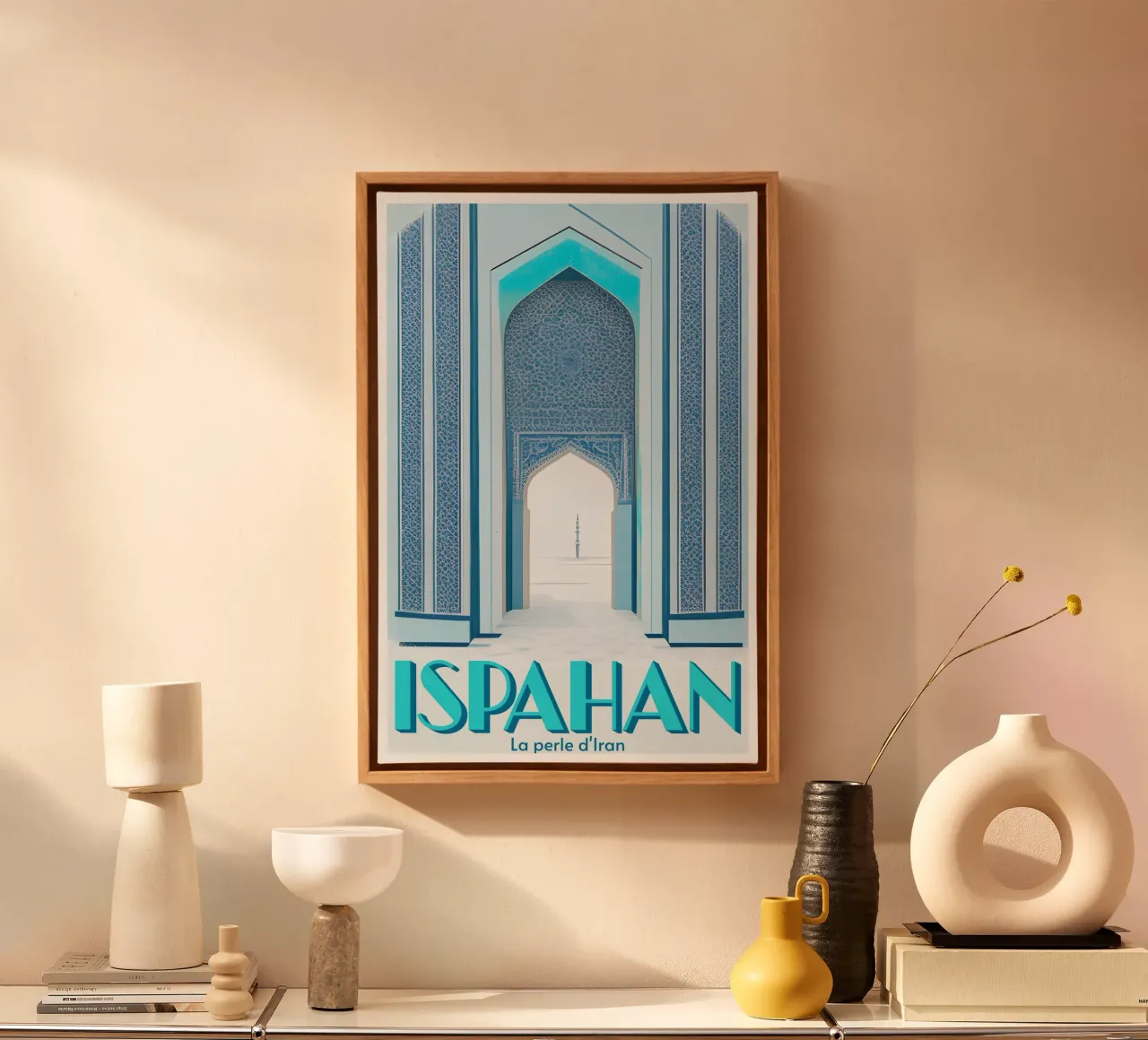 ISPAHAN - LA PERLE D'IRAN tela con Cornice a cassetta da Une Affaire de Filles
