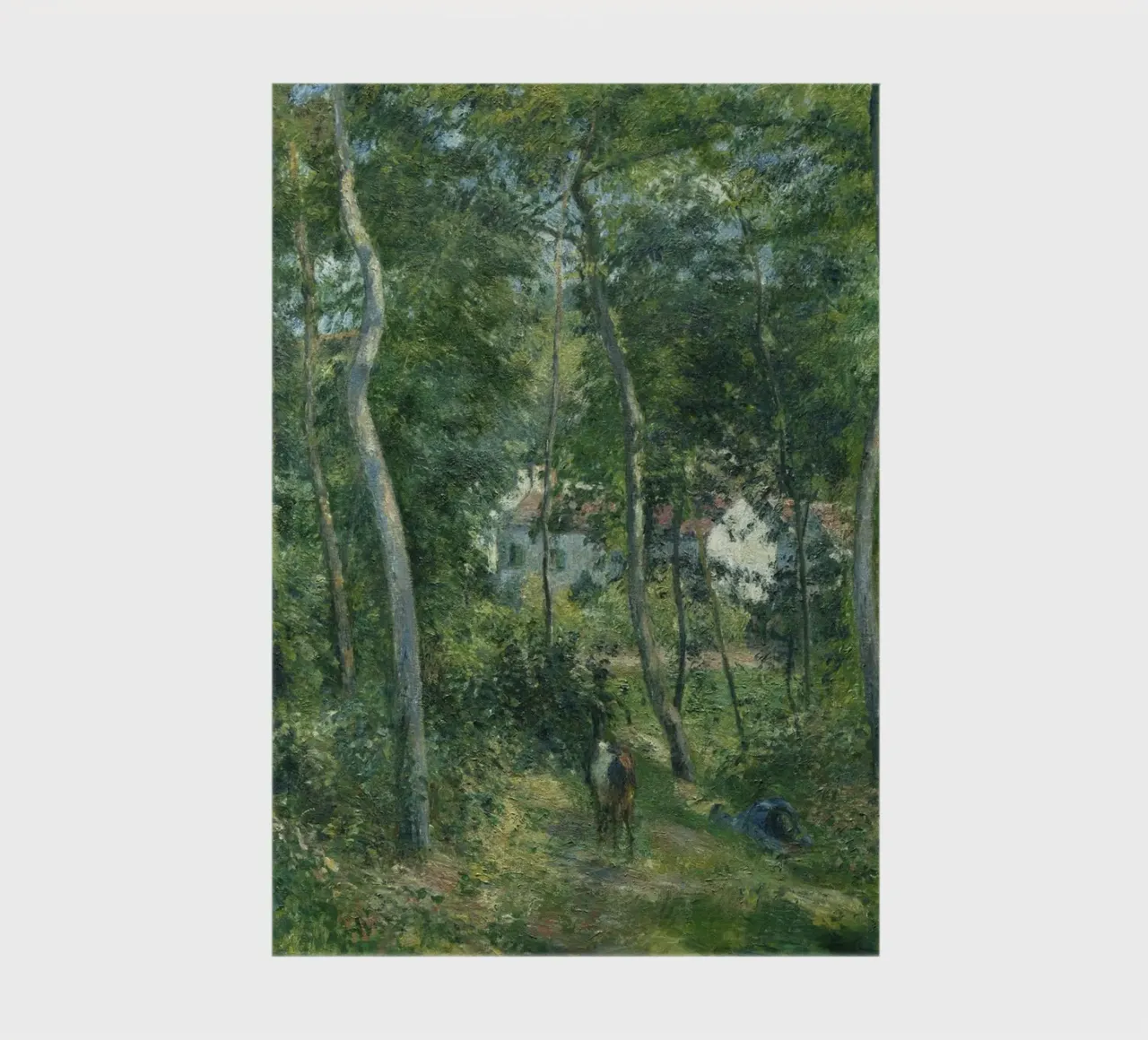 Pissarro's Impressionist Forest: Nature & Tranquility Art Pr notebook by NorwesClub