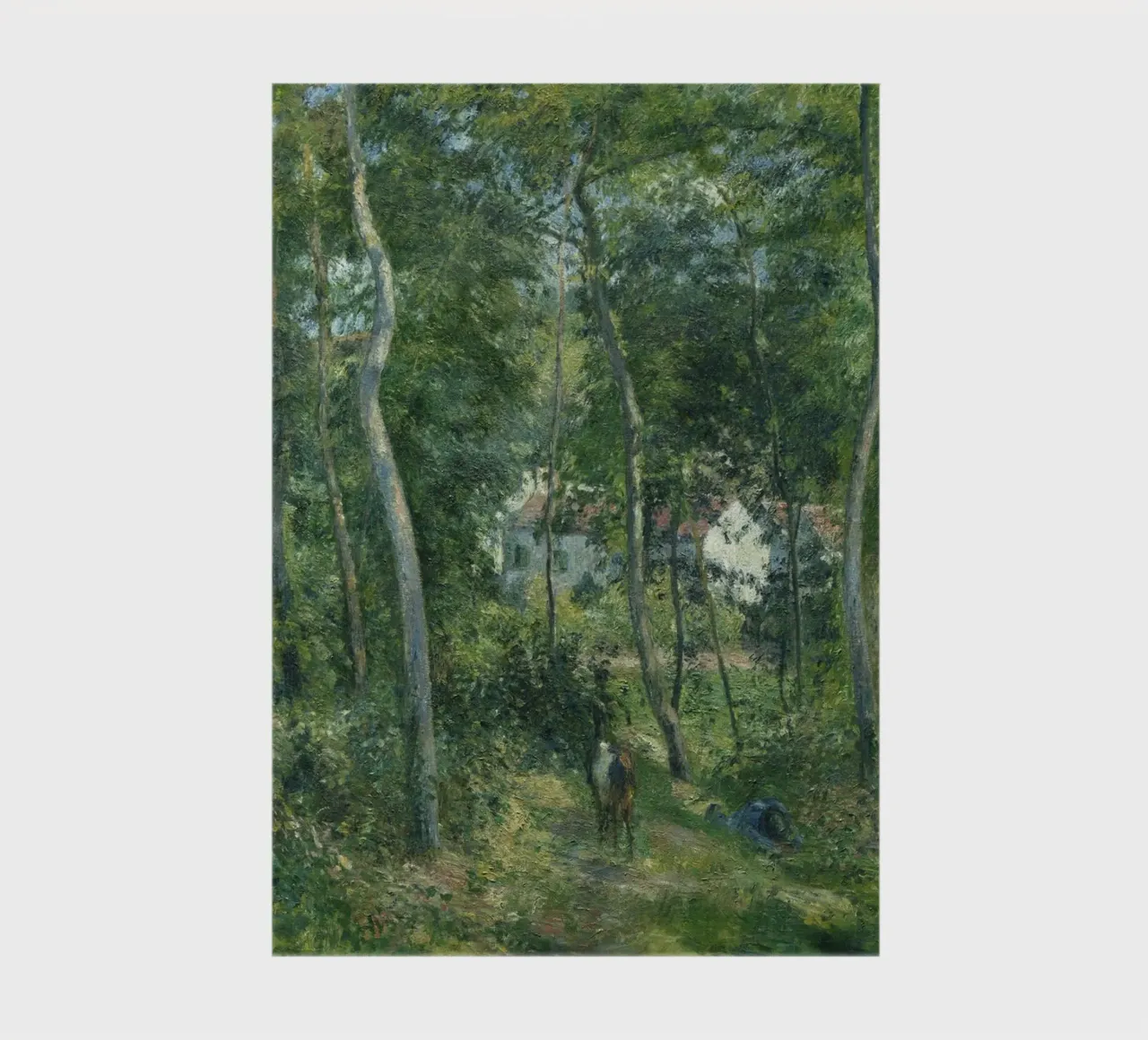 Pissarro's Impressionist Forest: Nature & Tranquility Art Pr notebook by NorwesClub
