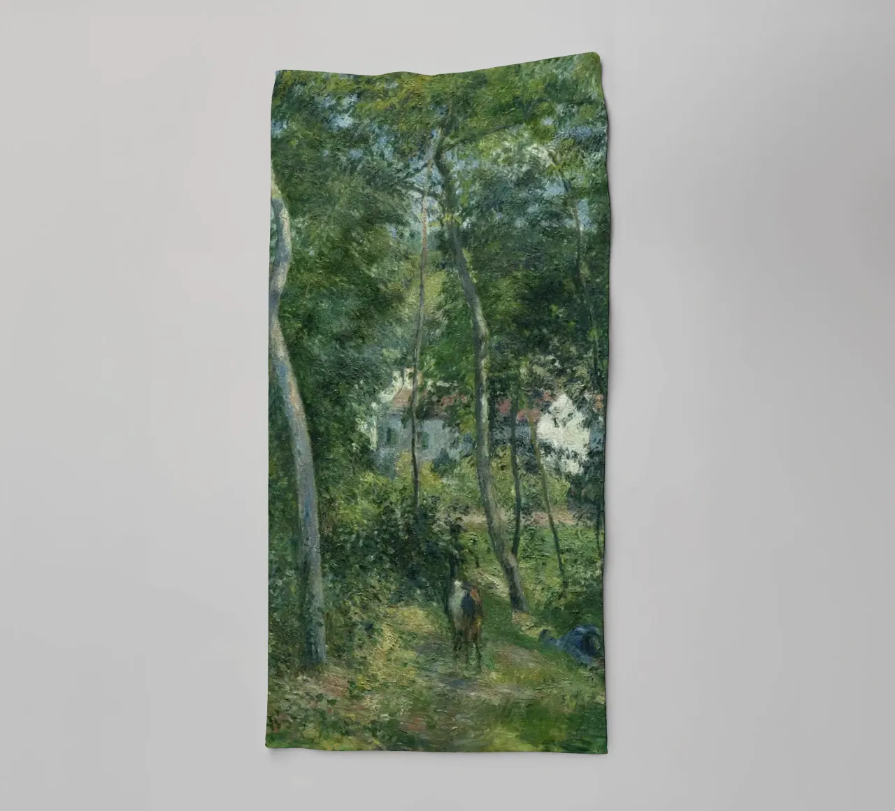 Pissarro's Impressionist Forest: Nature & Tranquility Art Pr towel by NorwesClub