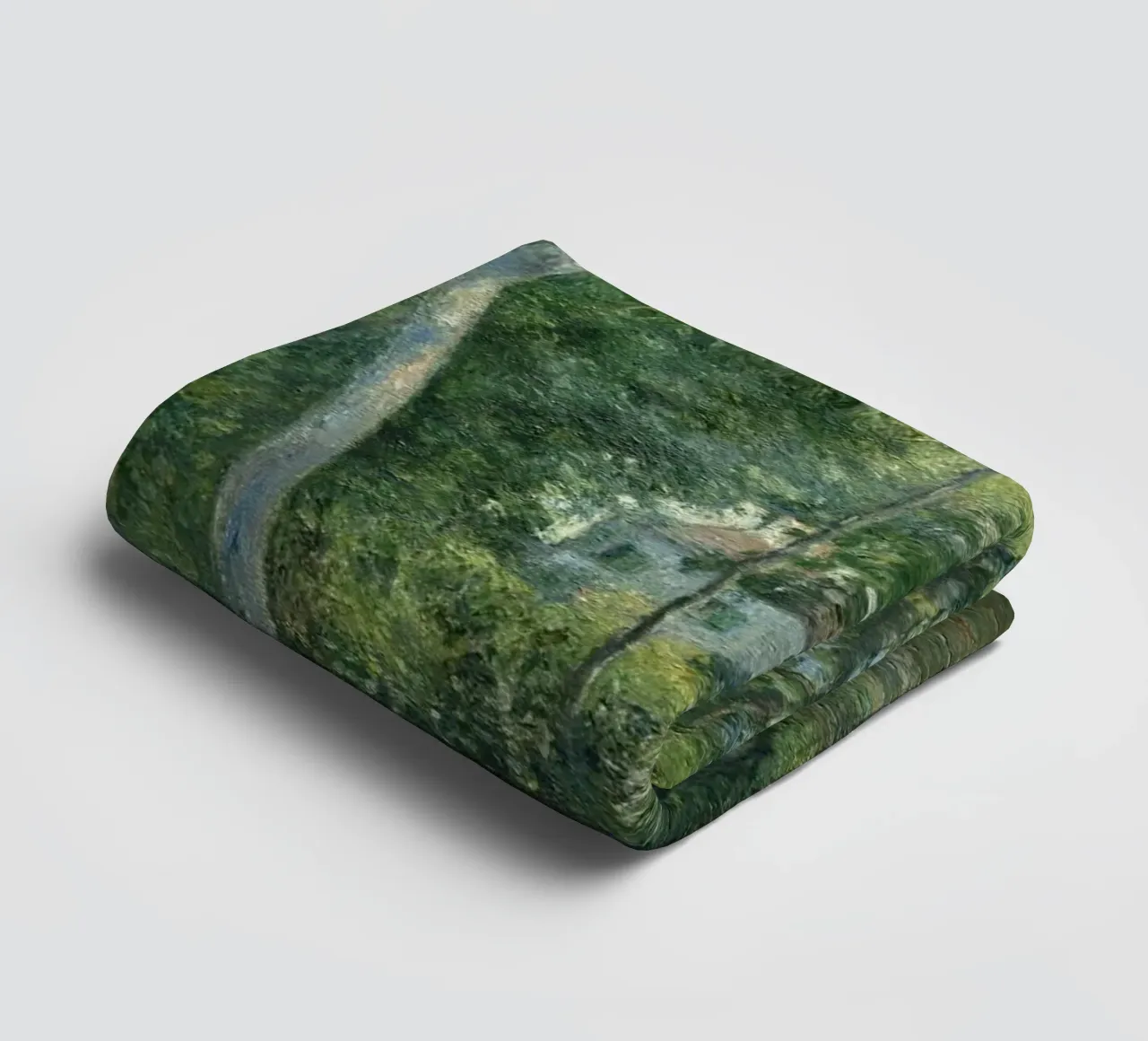 Pissarro's Impressionist Forest: Nature & Tranquility Art Pr towel by NorwesClub