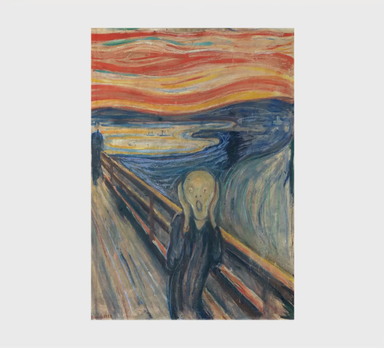 Edvard Munch's The Scream: Expressionist Iconic Masterpiece notebook by NorwesClub