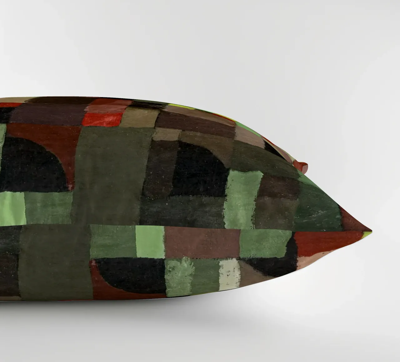Paul Klee's Abstract Architecture: Bauhaus Grid Art Print decorative cushion by NorwesClub