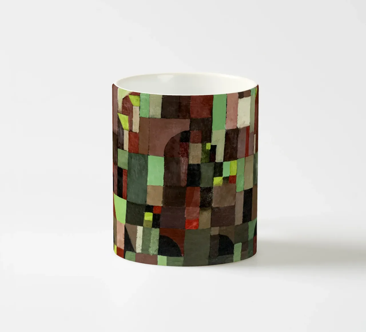 Paul Klee's abstracte architectuur: Bauhaus Raster Kunstdruk keramische mok van NorwesClub