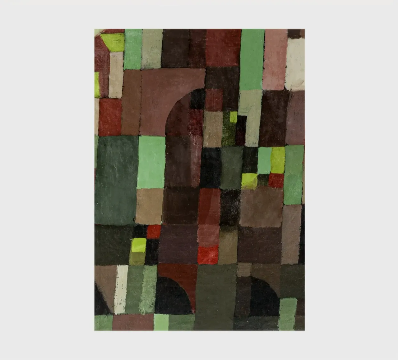 Paul Klee's Abstract Architecture: Bauhaus Grid Art Print notebook by NorwesClub