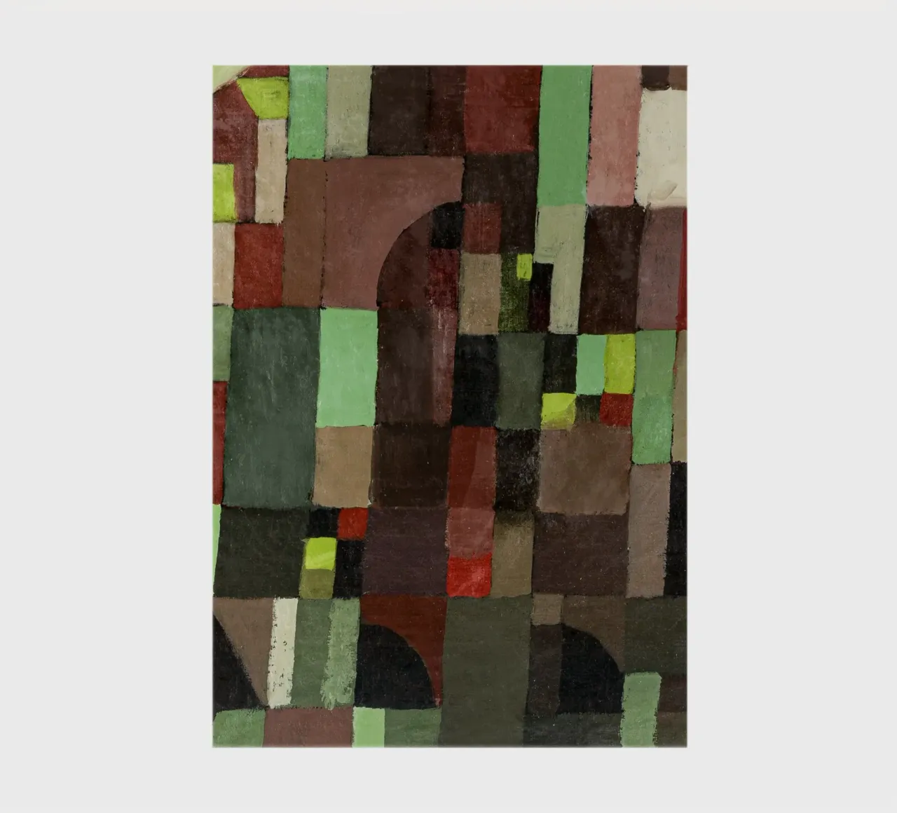 Paul Klee's Abstract Architecture: Bauhaus Grid Art Print notebook by NorwesClub