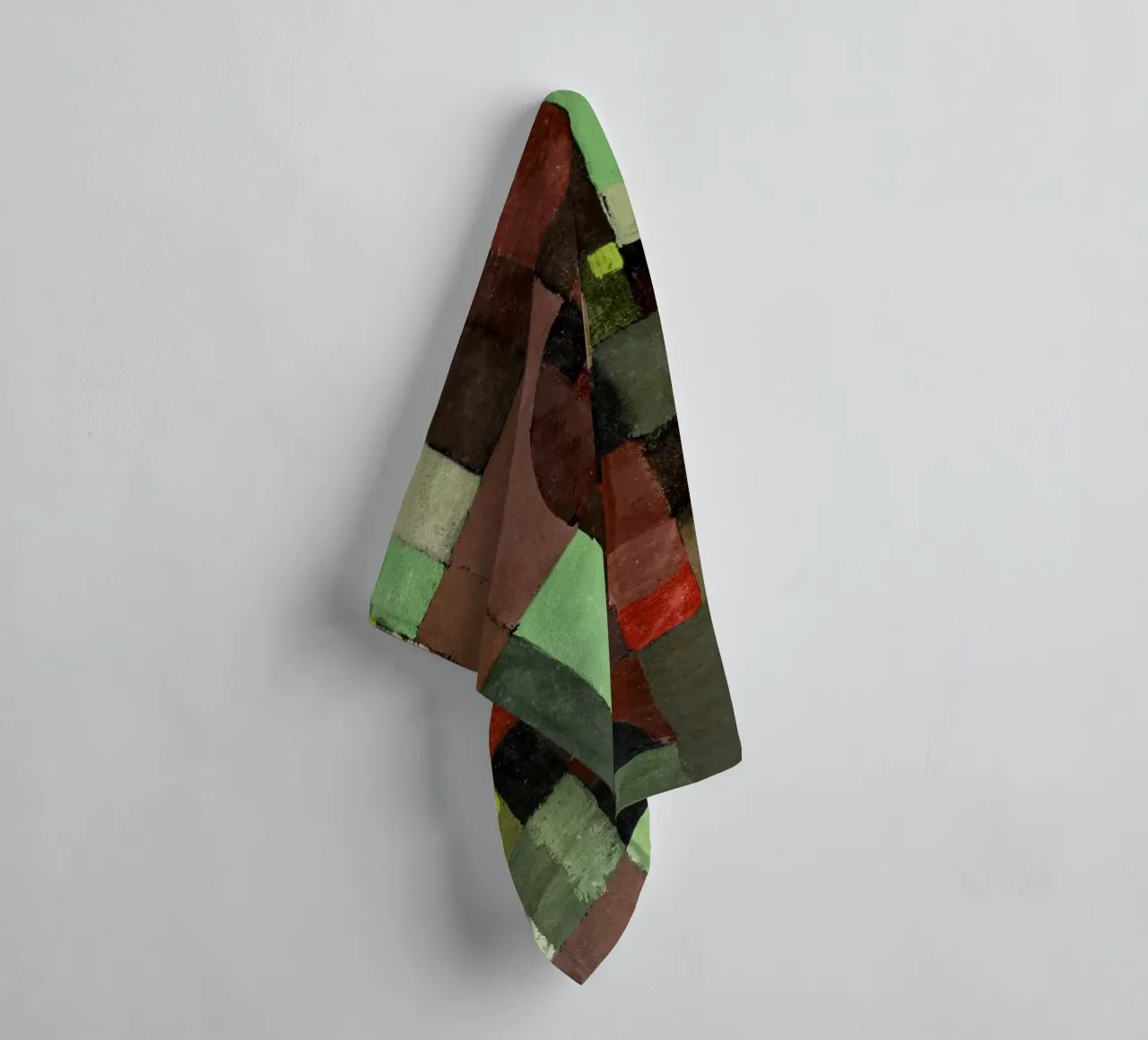 Paul Klee's Abstract Architecture: Bauhaus Grid Art Print towel by NorwesClub