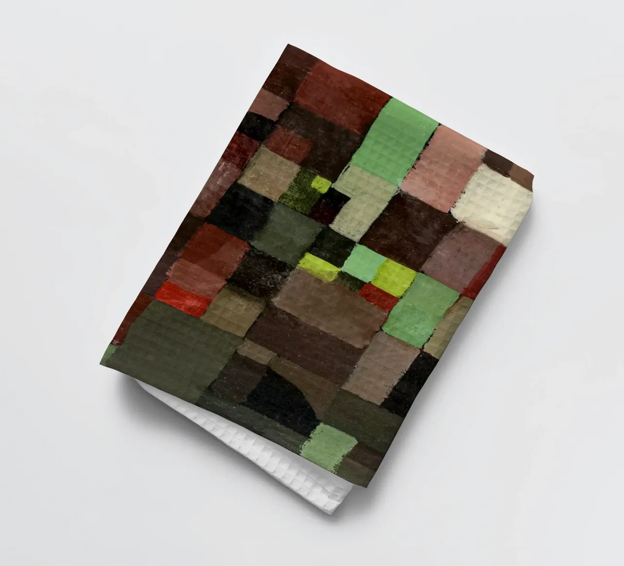 L'architecture abstraite de Paul Klee : Bauhaus Grid Art Print torchon de NorwesClub