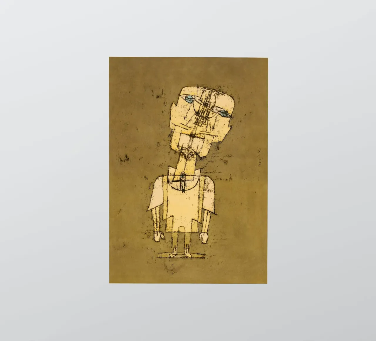 Paul Klee's Ghost of a Genius: Expressive Abstract Portrait sticker by NorwesClub