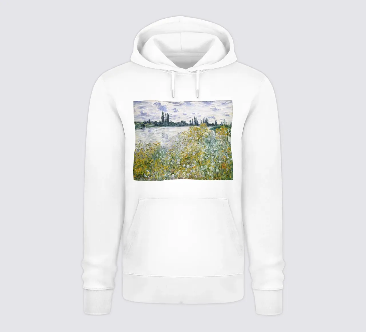 Claude Monet - Isola dei fiori, Impressionismo, Paesaggio, Na felpa con cappuccio da NorwesClub
