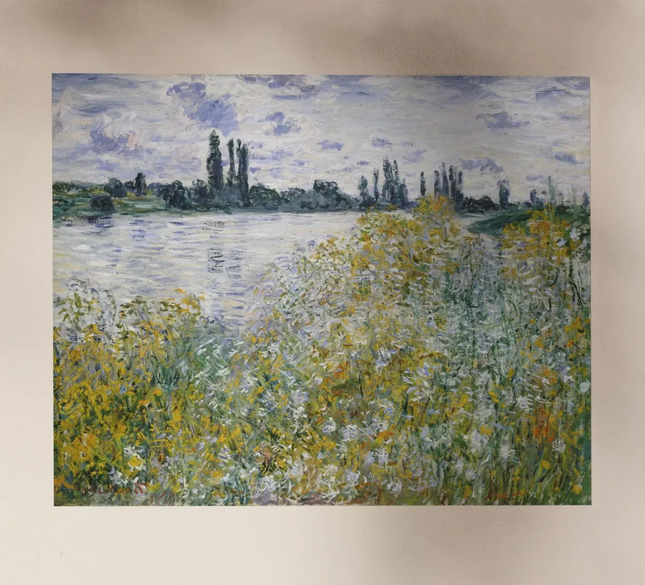 Claude Monet - Isola dei fiori, Impressionismo, Paesaggio, Na pellicola backlit da NorwesClub