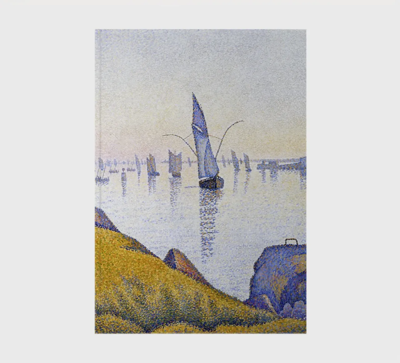 Paul Signac - Evening Calm, Concarneau, Pointillism, Seascap notebook by NorwesClub
