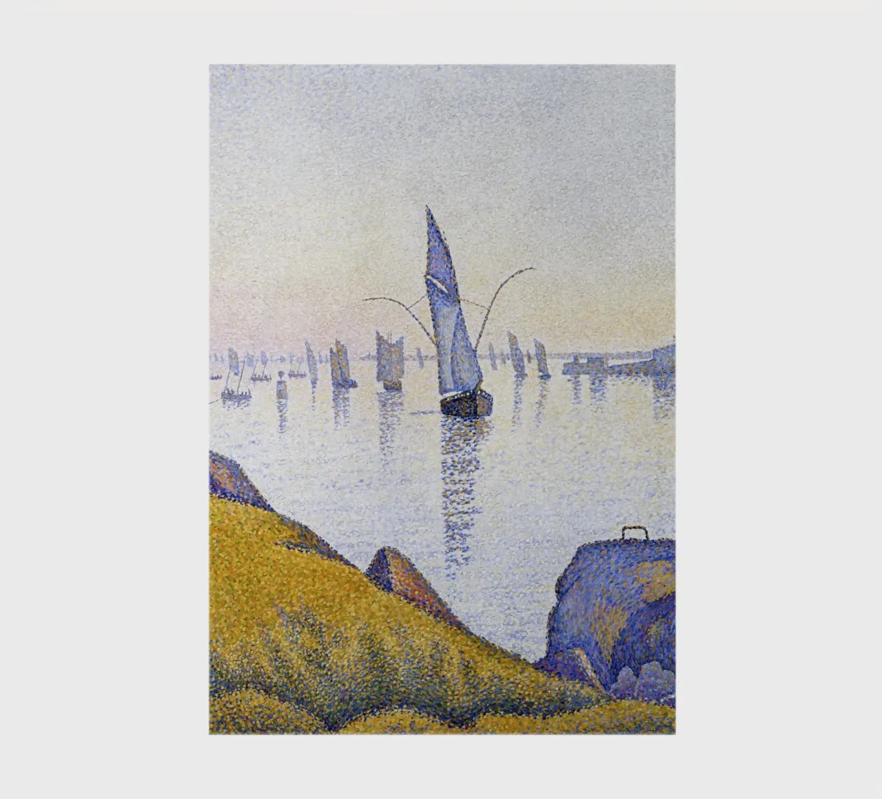 Paul Signac - Evening Calm, Concarneau, Pointillism, Seascap notebook by NorwesClub
