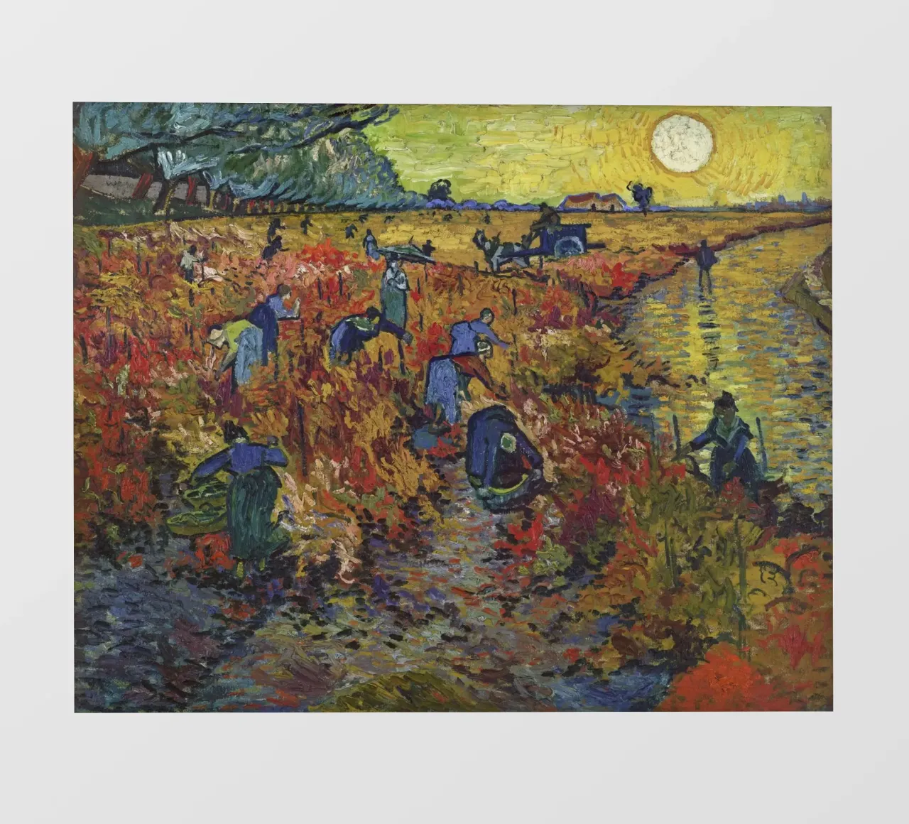 Vincent van Gogh - La vigna rossa, Postimpressionismo, Lan pellicola backlit da NorwesClub