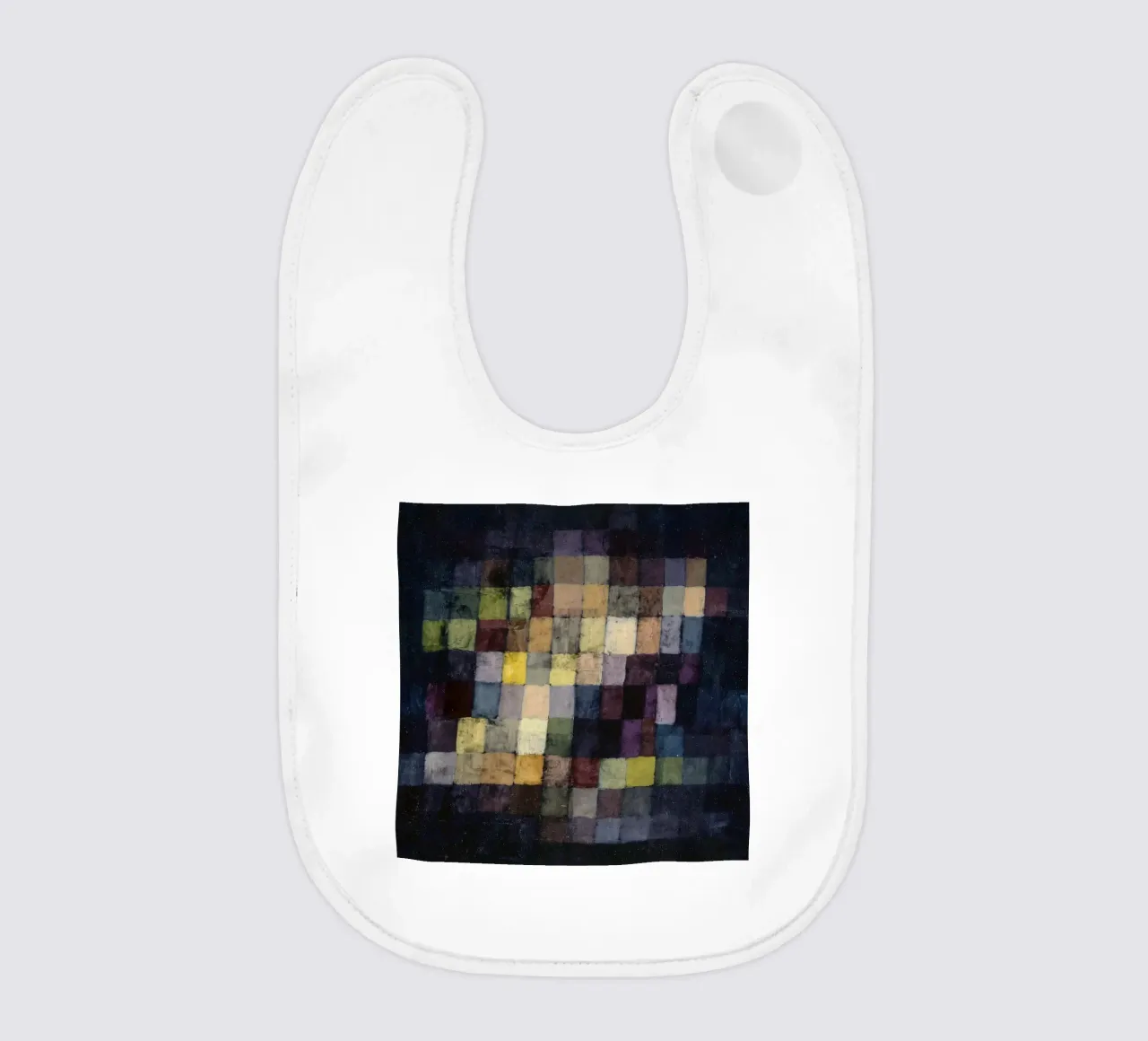 Paul Klee - Old Sound, Abstract Art, Cubism, Modernism, Geom baby bib by NorwesClub
