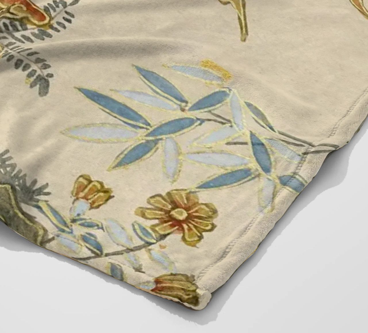 Zhang Ruoai - Pipistrelli, Rocce, Fiori, Arte cinese, Natura, Cal coperta in pile da NorwesClub