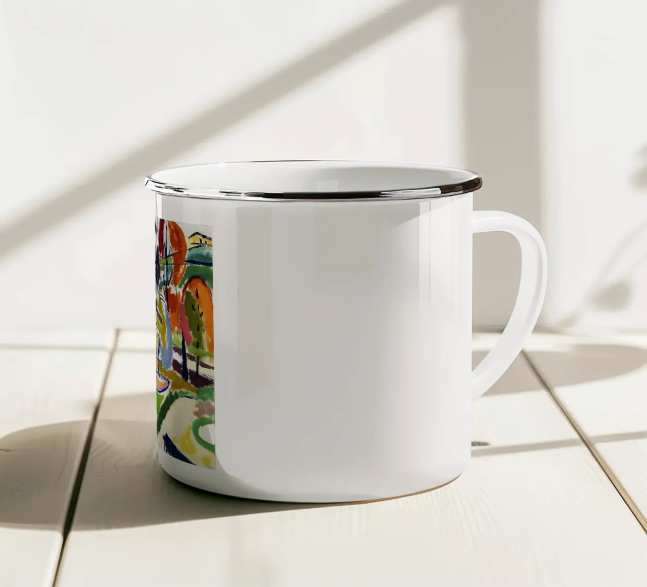 Henry Lyman Sayen - Stampa "Decor Plat" Paesaggio modernista - tazza in smalto da NorwesClub