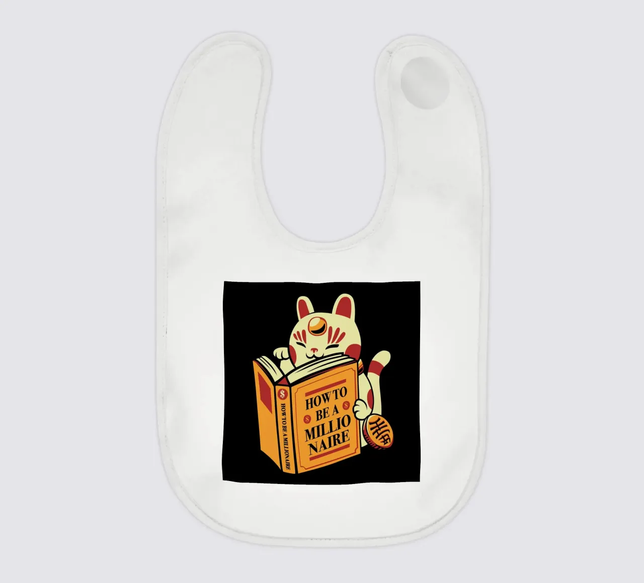 Maneki Neko How To Be A Millionaire bavaglino da Tobe Fonseca