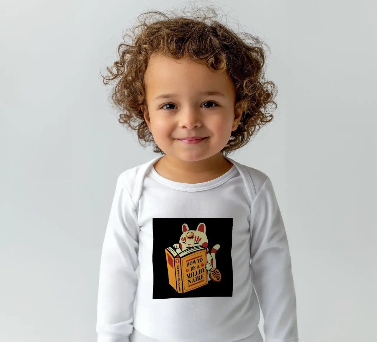Maneki Neko How To Be A Millionaire body neonato maniche lunghe da Tobe Fonseca