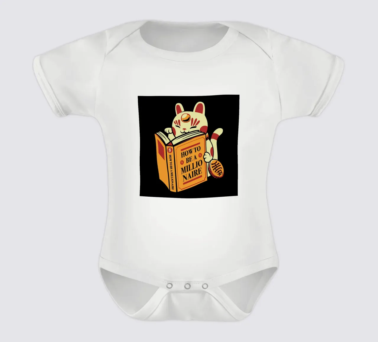 Maneki Neko How To Be A Millionaire body neonato maniche corte da Tobe Fonseca