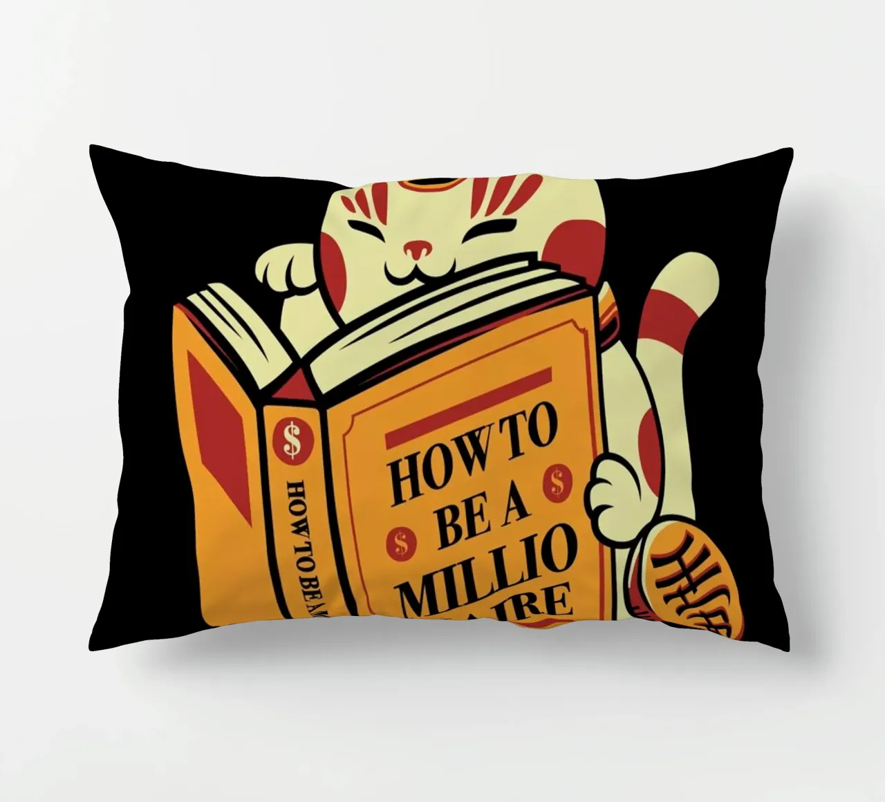 Maneki Neko How To Be A Millionaire cuscino da Tobe Fonseca