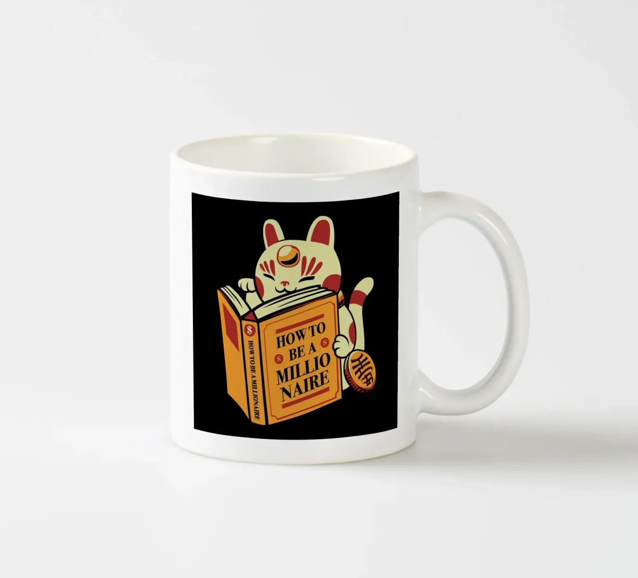 Maneki Neko How To Be A Millionaire tazza in ceramica da Tobe Fonseca