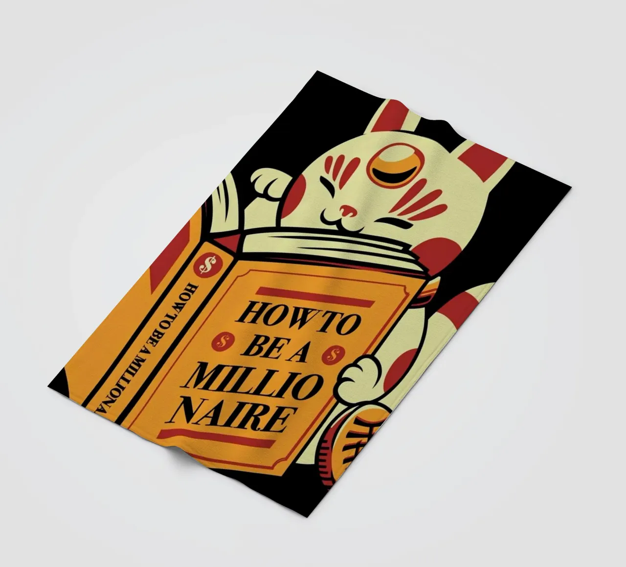 Maneki Neko How To Be A Millionaire coperta in pile da Tobe Fonseca