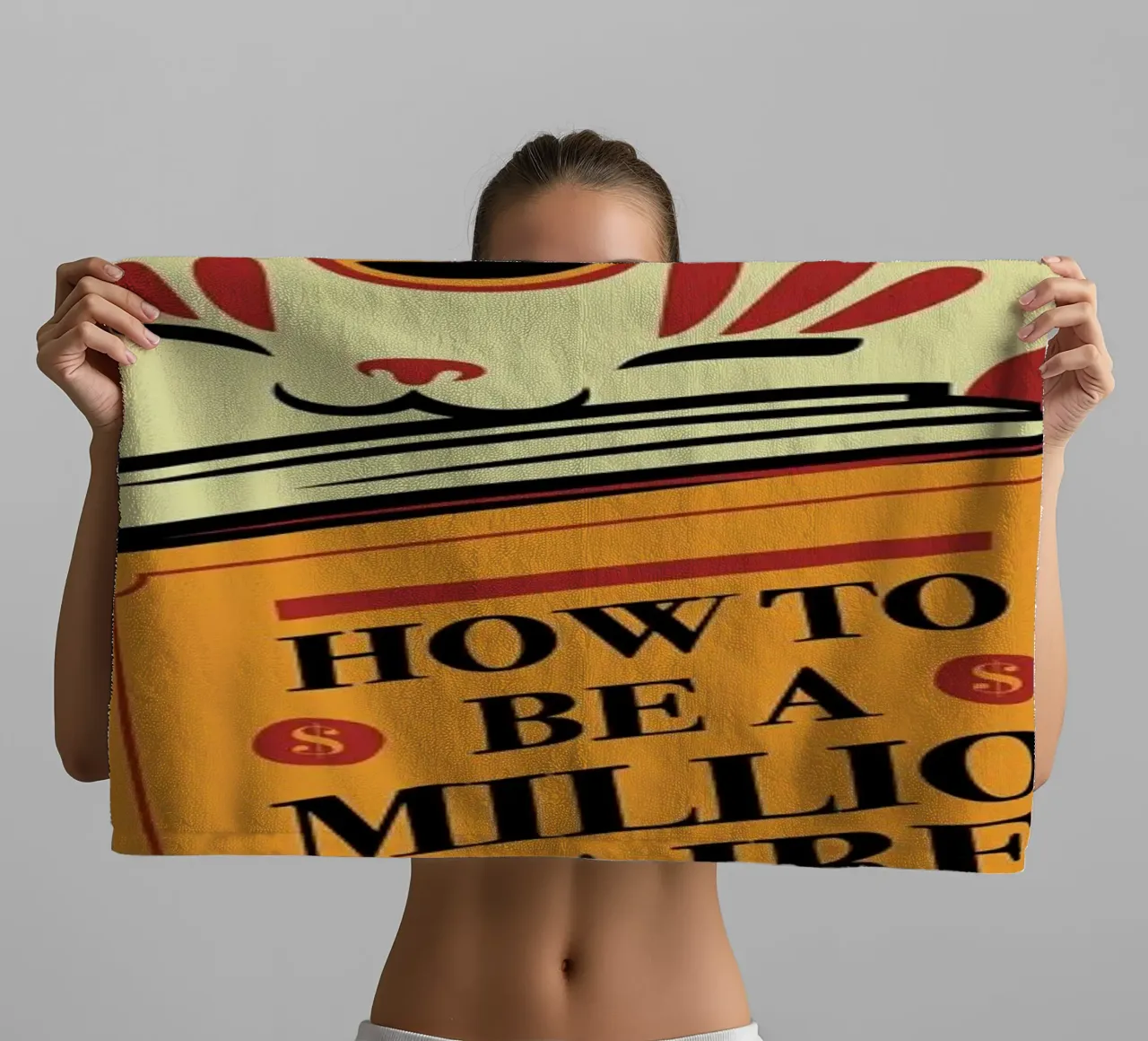 Maneki Neko How To Be A Millionaire asciugamano da bagno da Tobe Fonseca