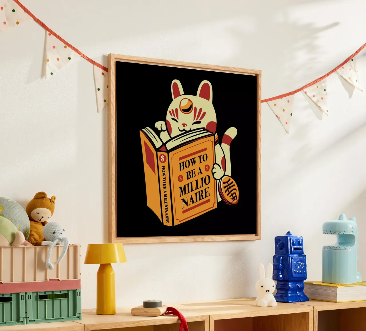 Maneki Neko How To Be A Millionaire plexiglass da Tobe Fonseca