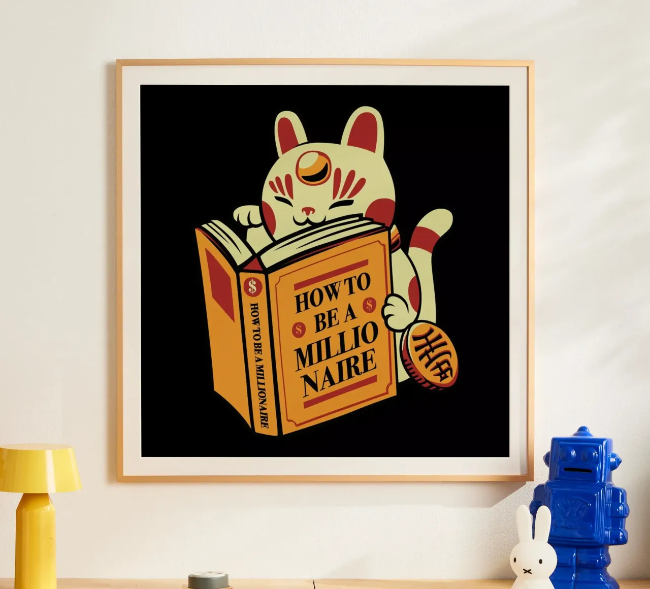 Maneki Neko How To Be A Millionaire carta hahnemühle da Tobe Fonseca