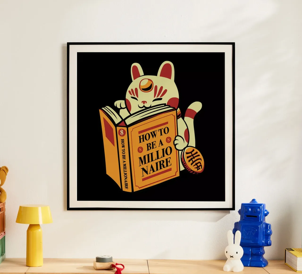 Maneki Neko How To Be A Millionaire carta hahnemühle da Tobe Fonseca