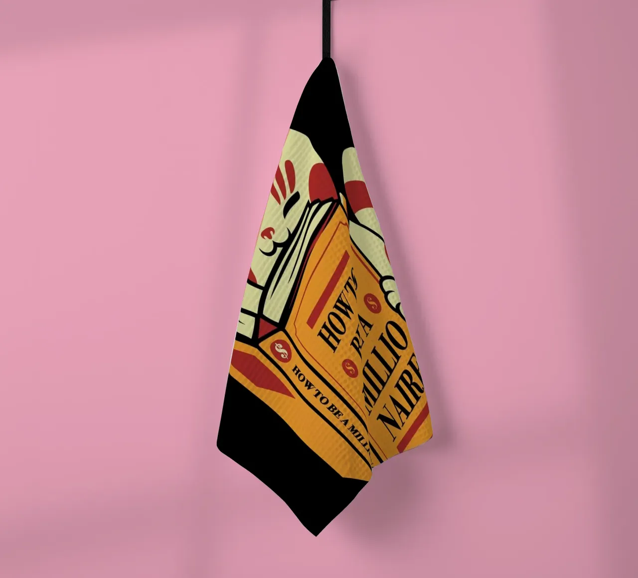 Maneki Neko How To Be A Millionaire torchon de Tobe Fonseca