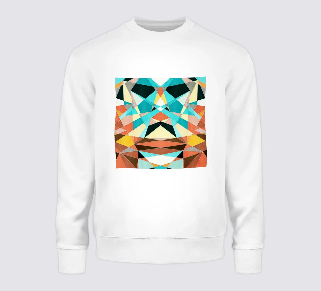 Abstraktes geometrisches Muster Sweatshirt von lovely lines