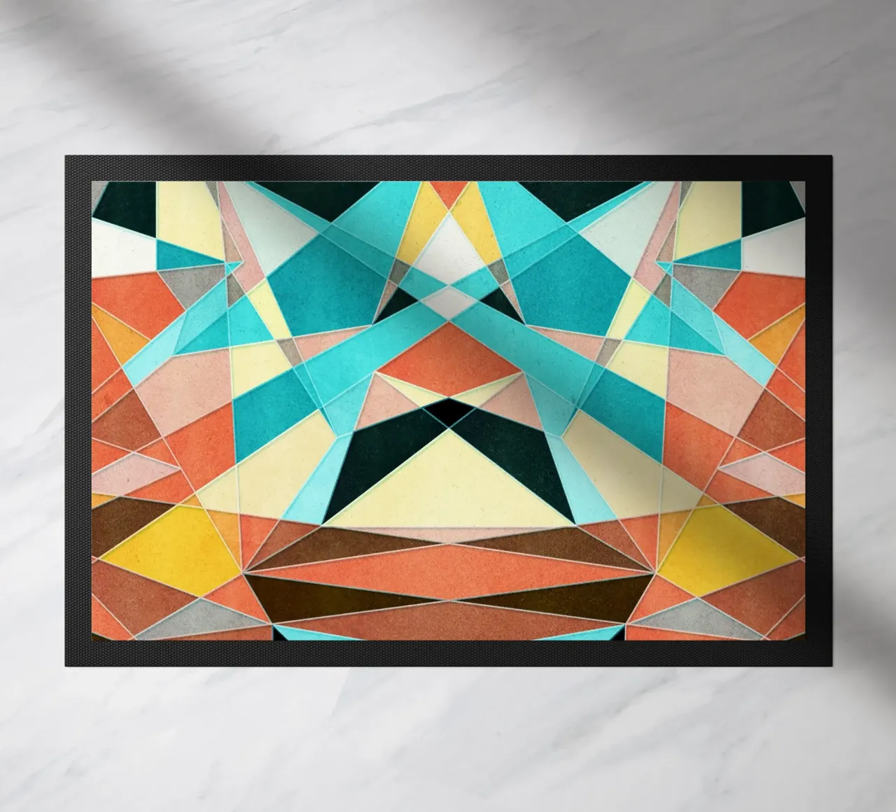 Abstract Geometric Pattern doormat by Abstract 888