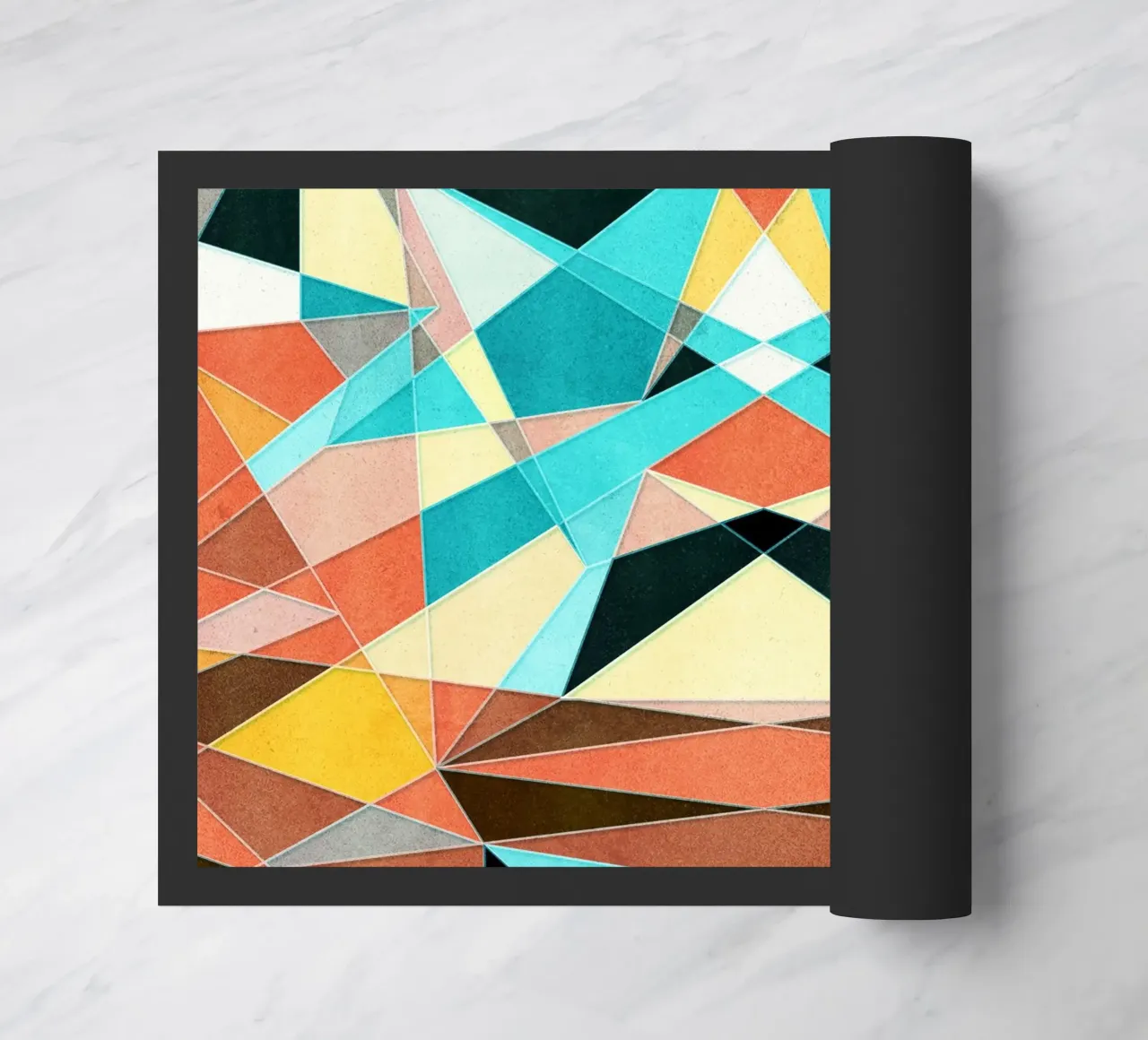 Abstract Geometric Pattern doormat by Abstract 888