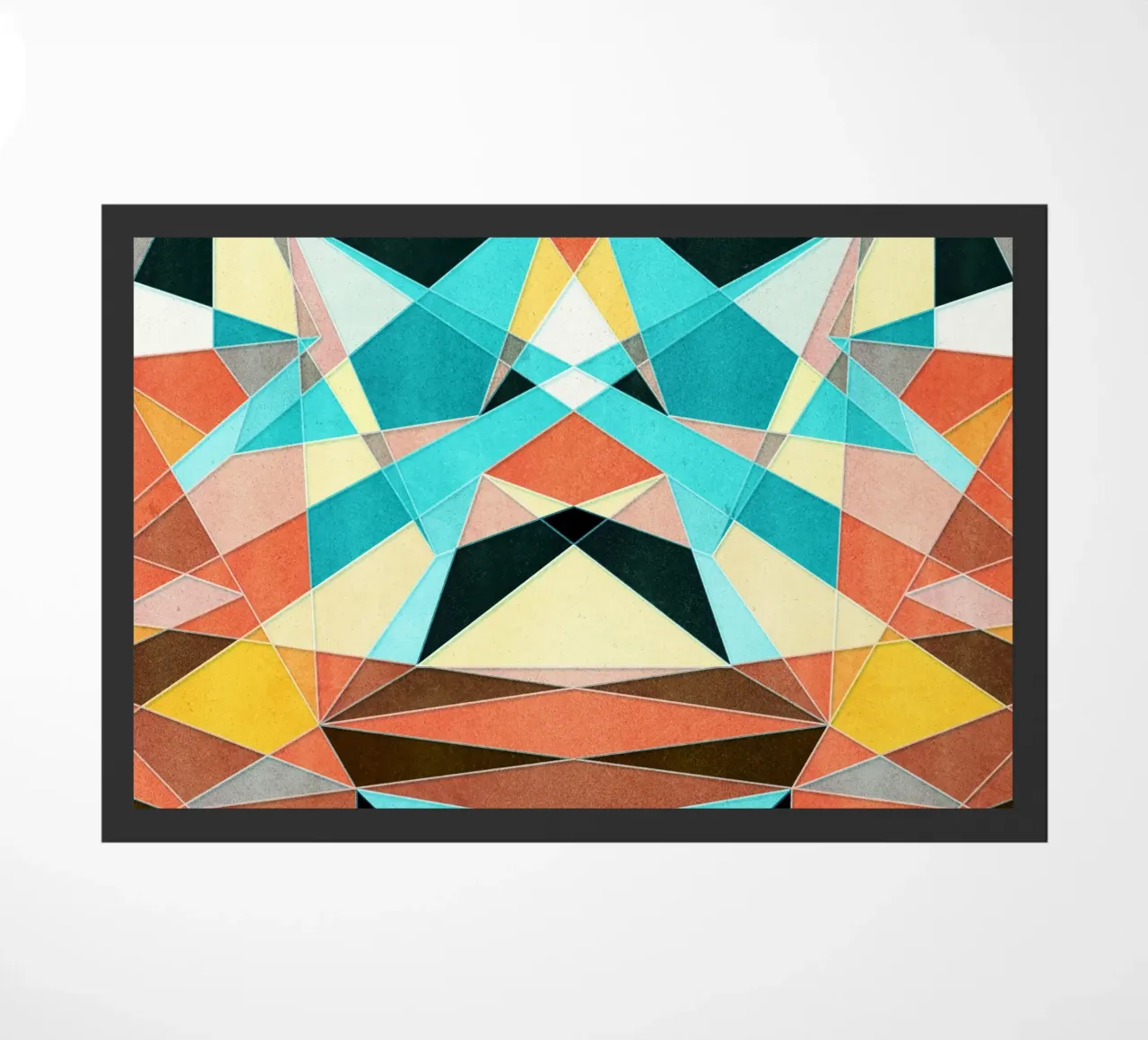 Abstract Geometric Pattern doormat by Abstract 888