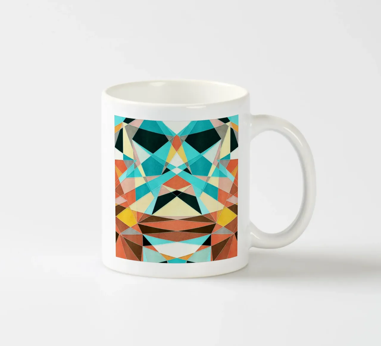 Abstract Geometric Pattern ceramic mug by Abstract 888