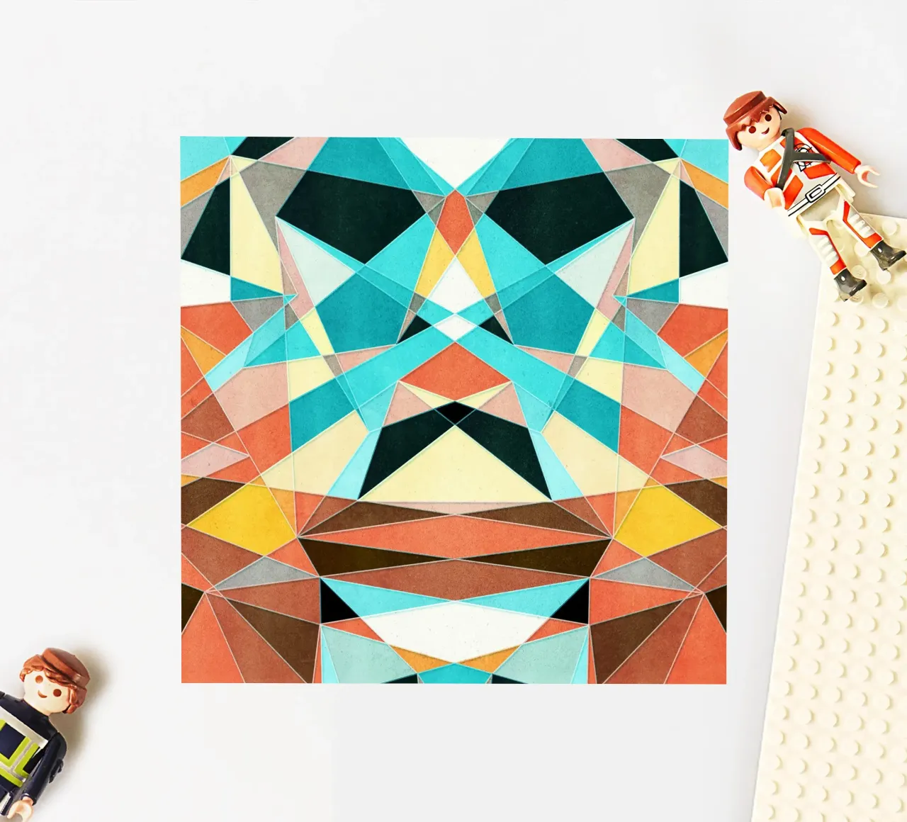 Motivo geometrico astratto adesivo da lovely lines