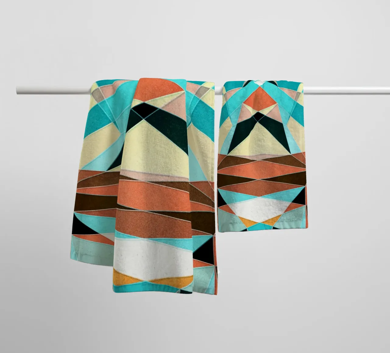 Motivo geometrico astratto asciugamano da bagno da lovely lines