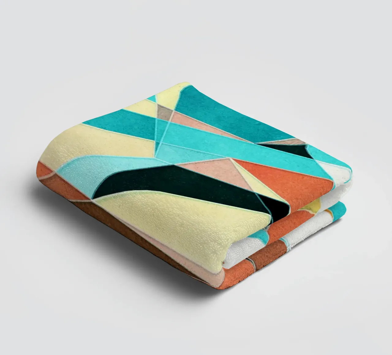 Abstract Geometric Pattern towel by lovely lines
