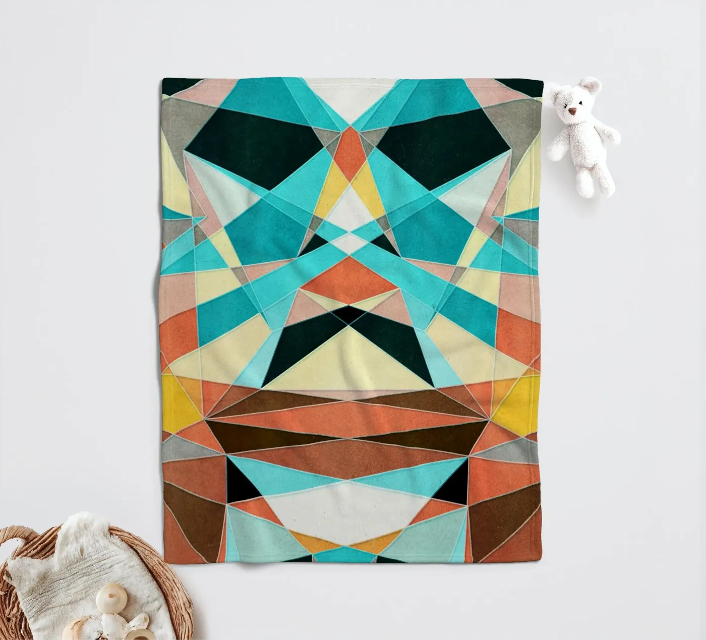 Abstract Geometric Pattern Fleecedecke von Abstract Joy