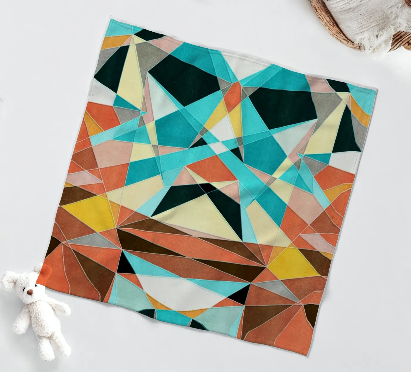 Abstract Geometric Pattern Fleecedecke von Abstract Joy
