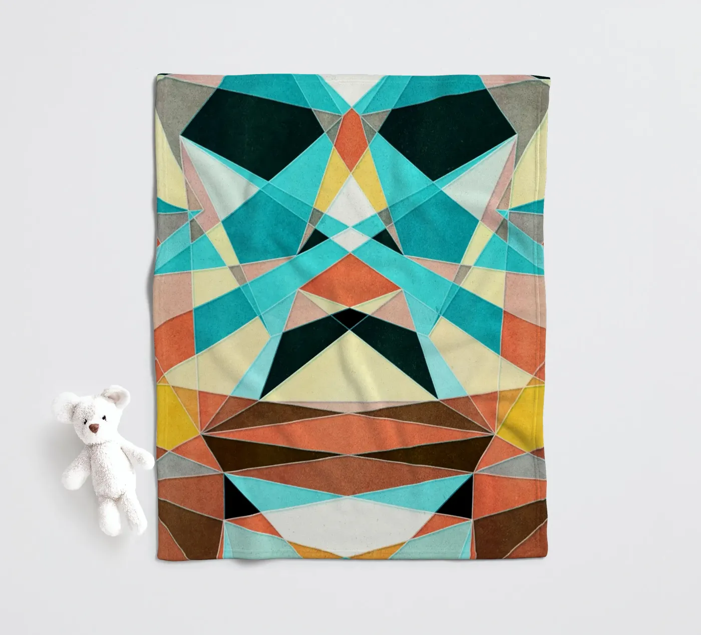 Abstract Geometric Pattern Fleecedecke von Abstract Joy