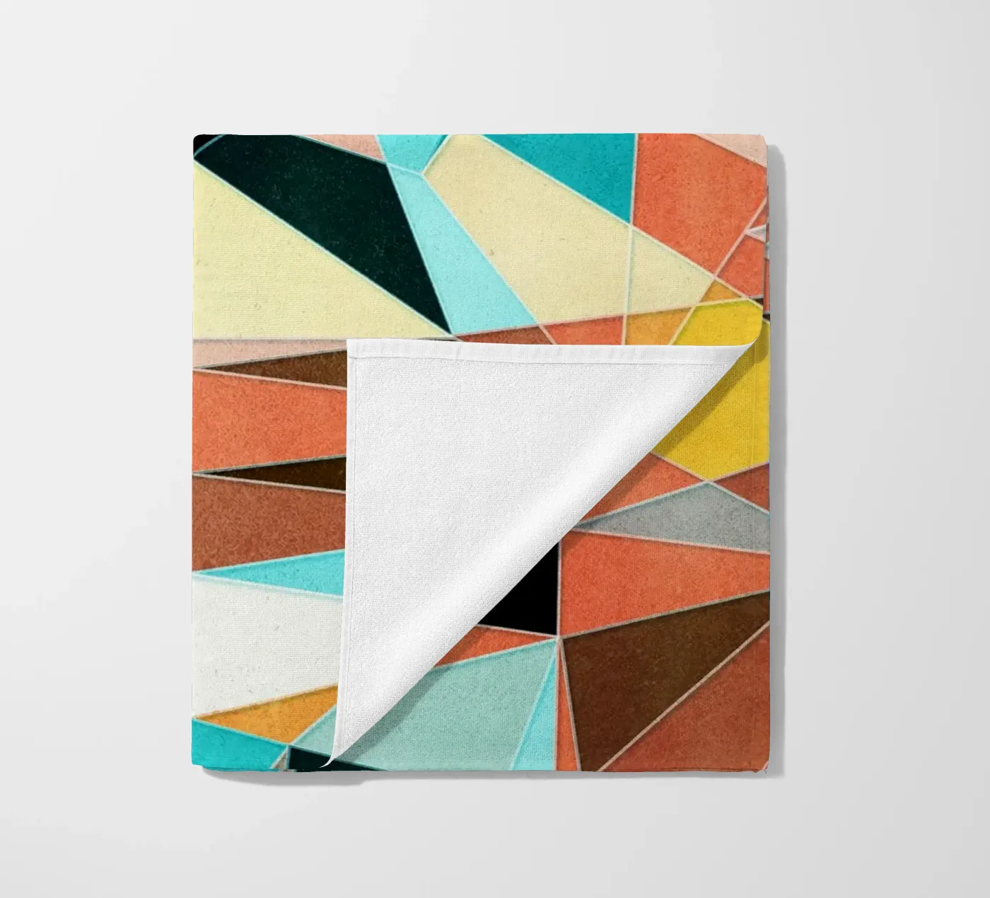 Abstract Geometric Pattern beach towel by Abstract Joy